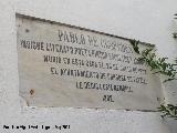 Casa de la Calle Martínez Rücker nº 1. Placa